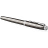 Ручка-роллер PARKER IM PREMIUM DARK ESPRESSO CHISELLED CT, F 1931682